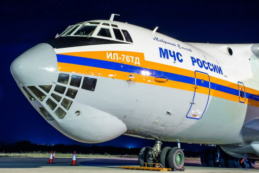 Iljušin Il-76 nad požare v Srbiji