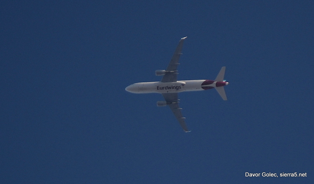 Germanwings A320 med spu&scaron;čanjem nad Slovenijo