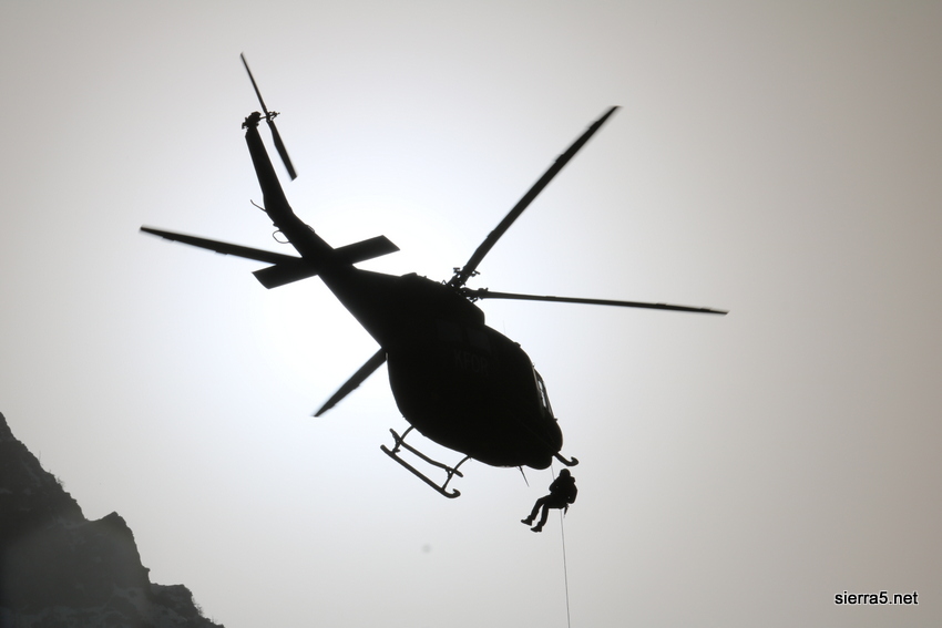 Vitlanje v Bell 412 Slovenske vojske