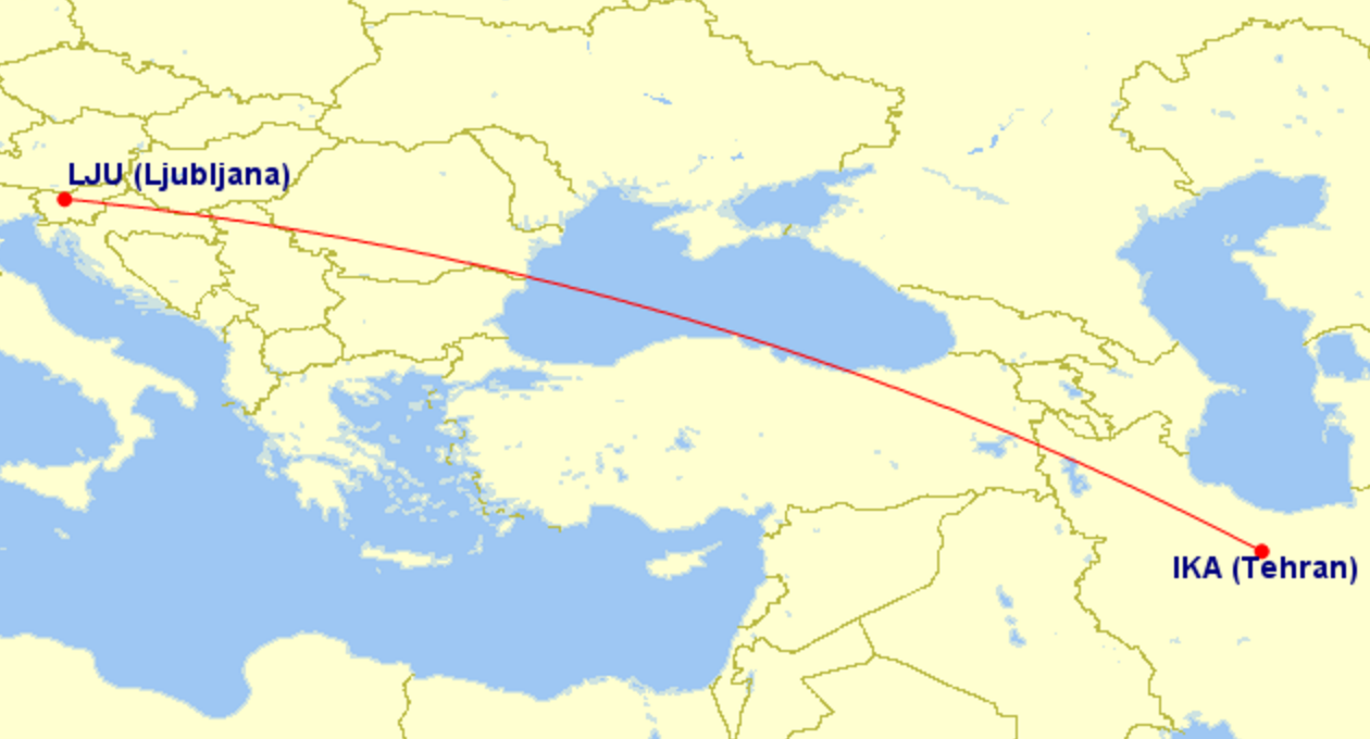 Ljubljana - Teheran Ljubljana - Teheran