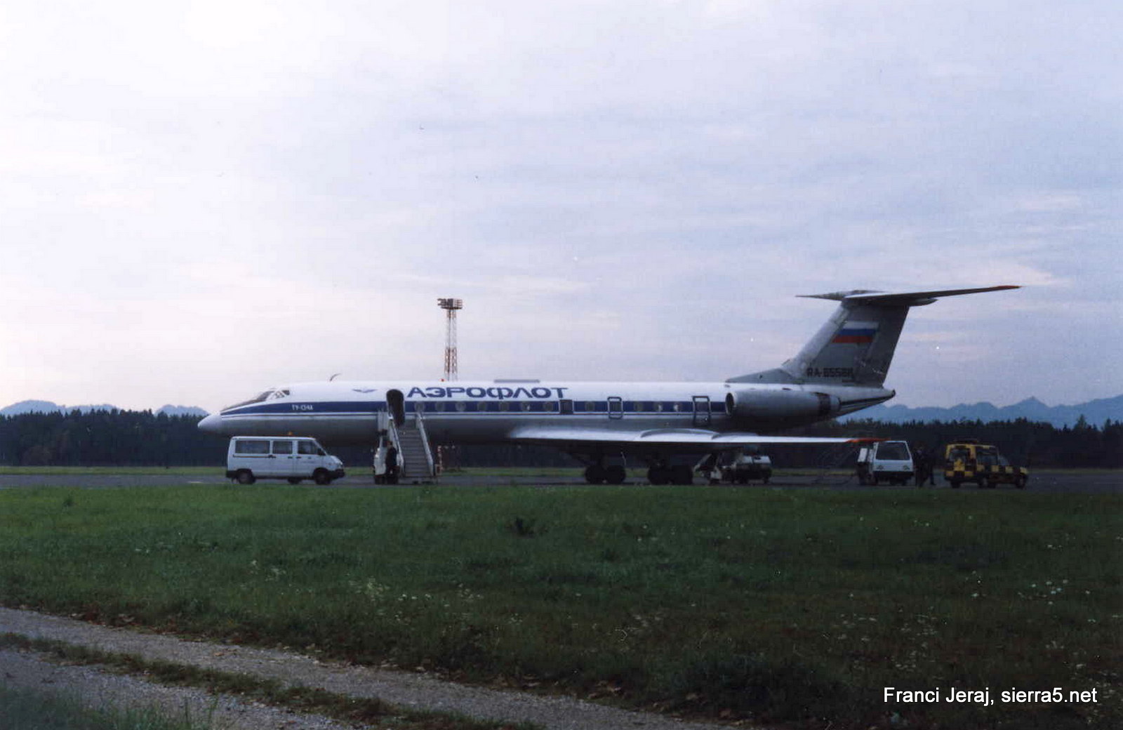 Aeroflot Tu-134, Ljubljana