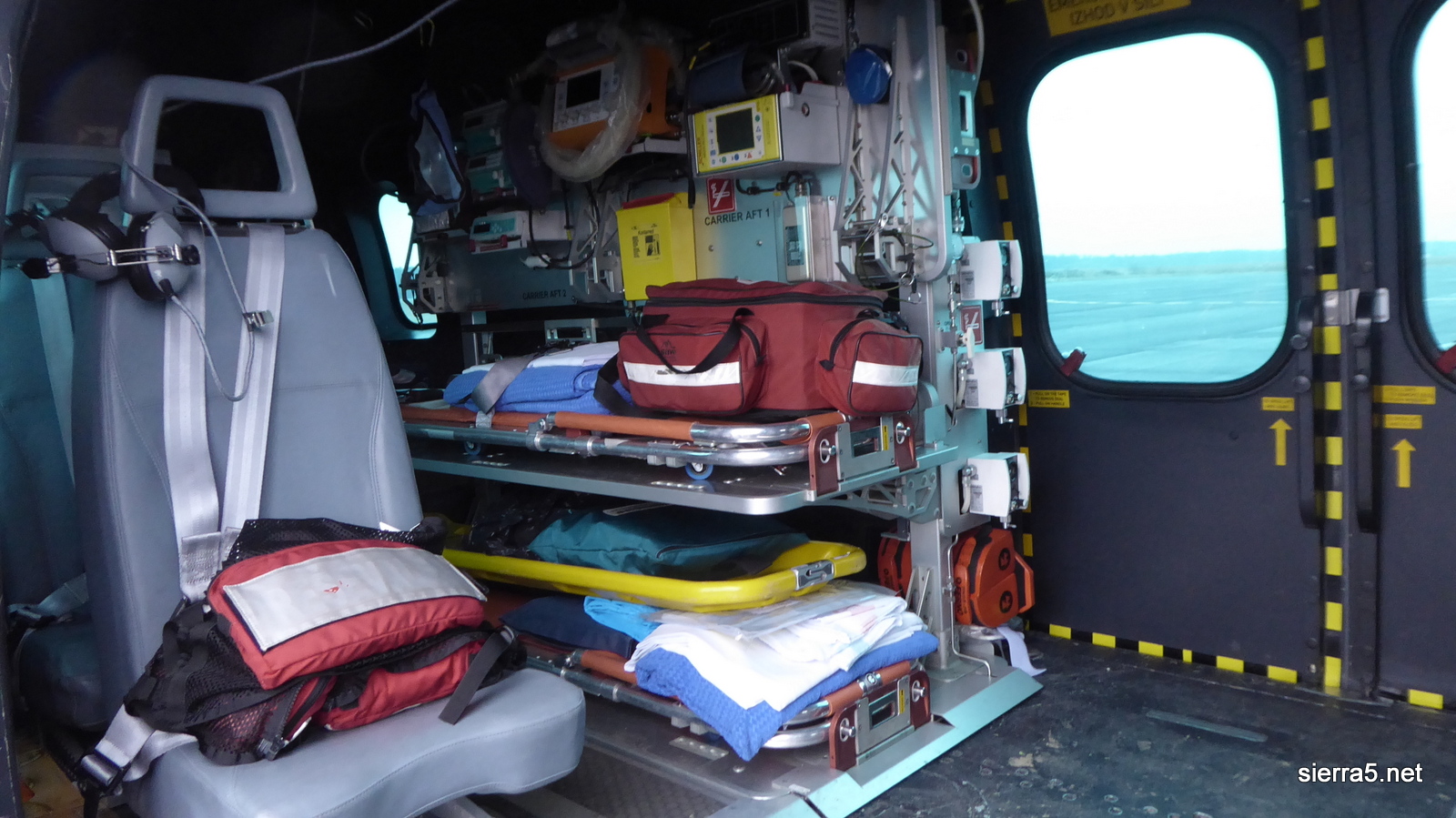 Oprema HNMP v helikopterju cougar