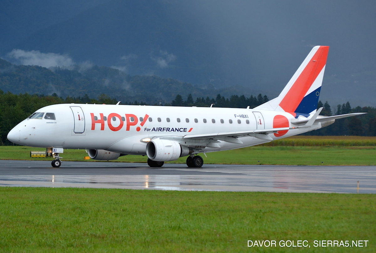 Air France lete v Ljubljano opravlja večinoma z letali Embraer ERJ-170